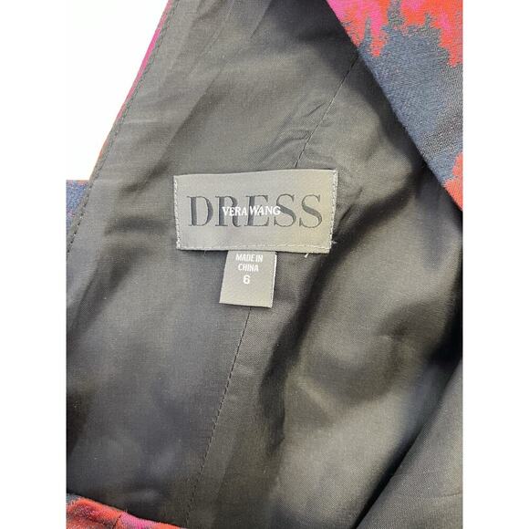 Vera Wang Women’s Jacquard Open Back Fit Flare Dress Dark Romantic Gothic Sz 6 - Picture 10 of 14